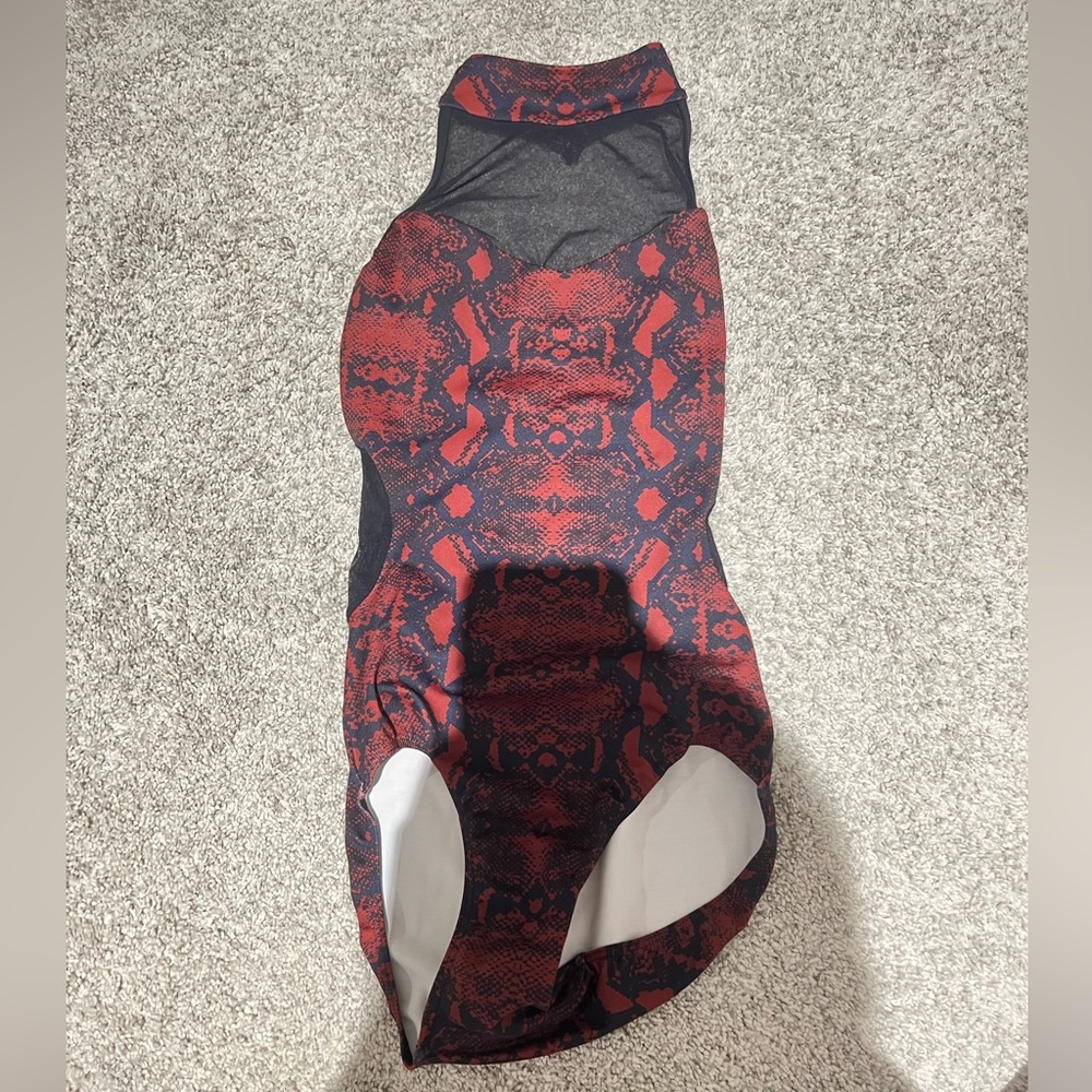 Eleve Snakeskin Mesh Leotard